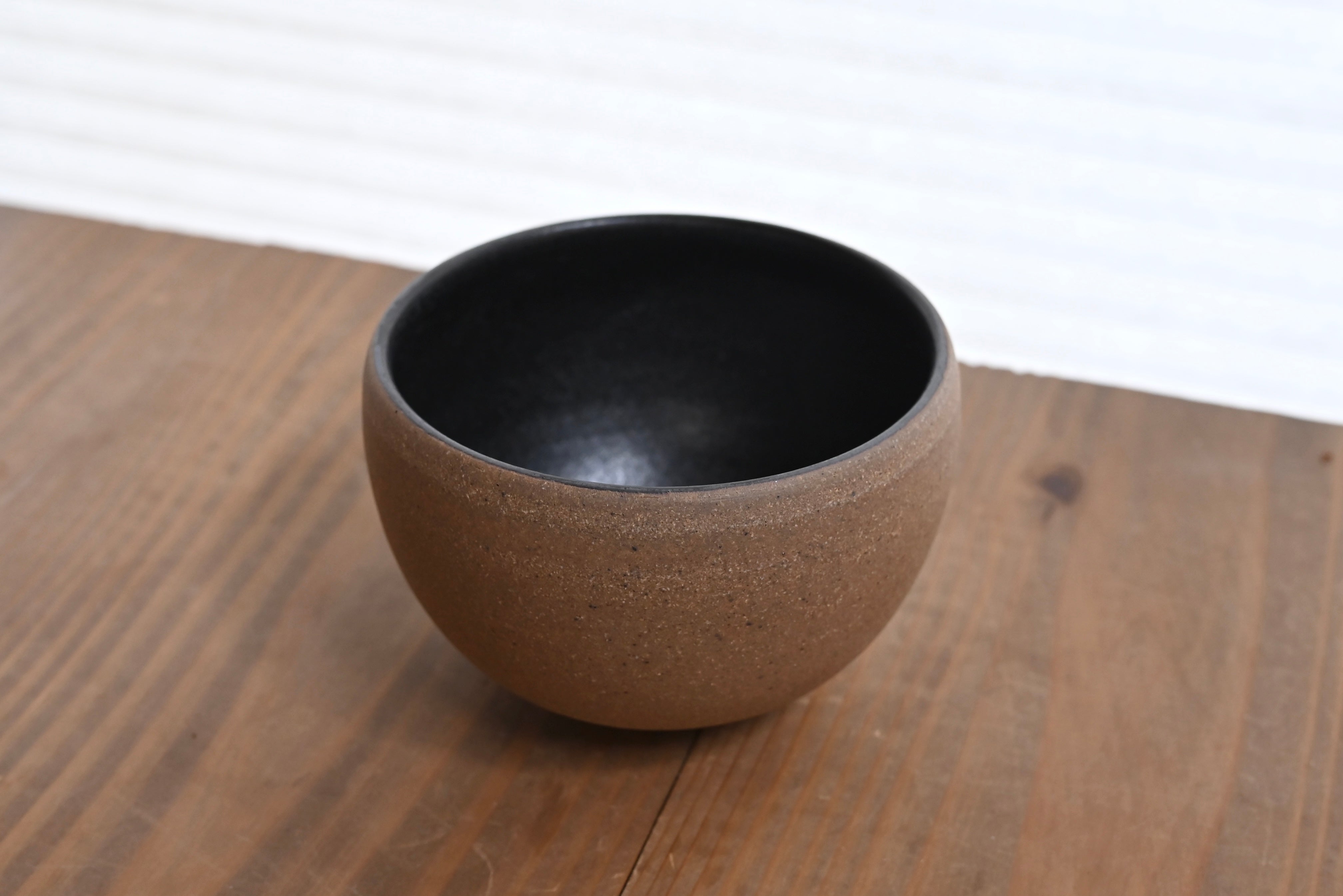 大谷焼 カフェオレボウル(黒)