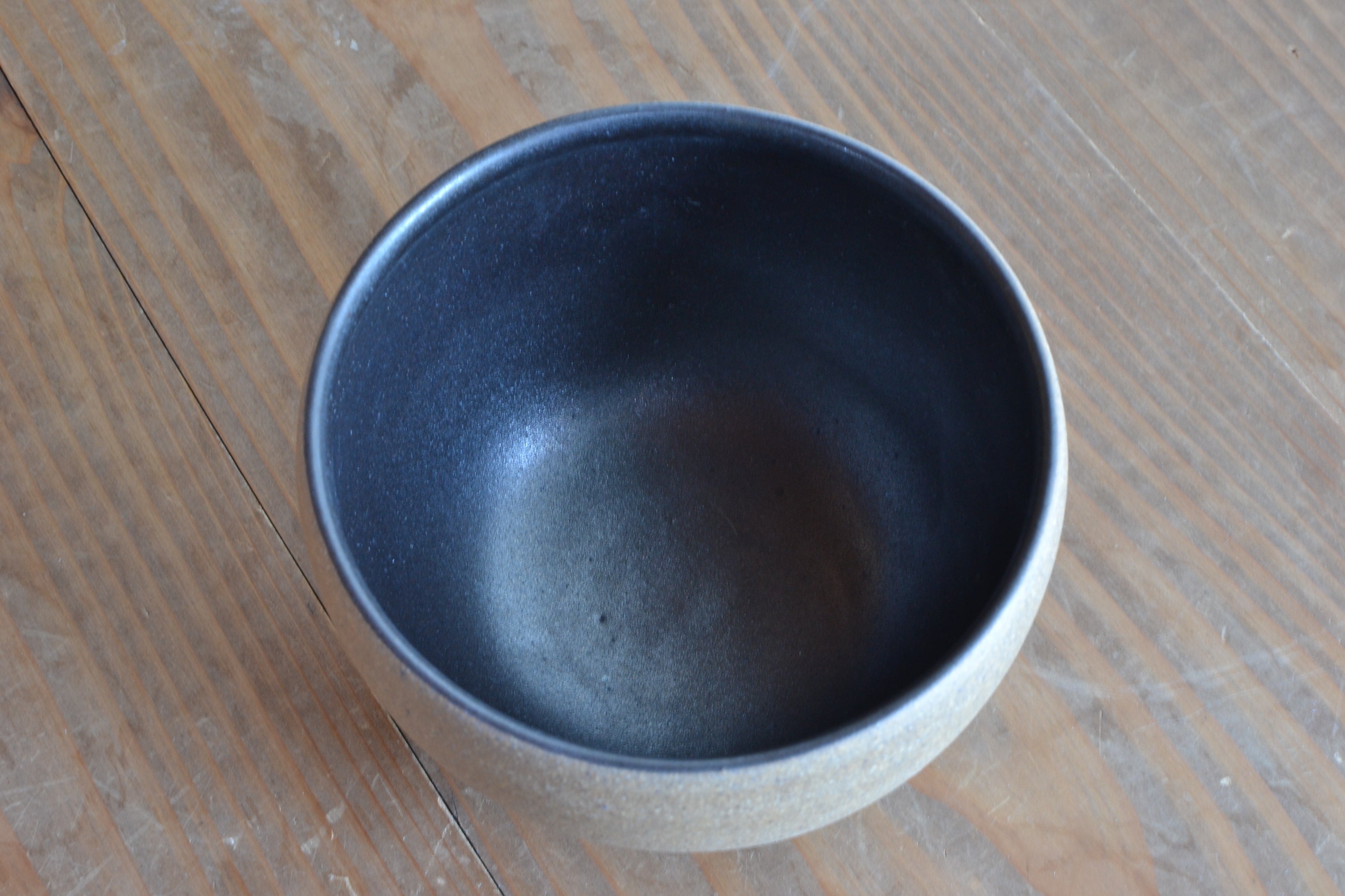 大谷焼 カフェオレボウル(黒)