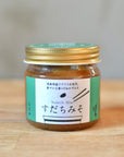 A gift box of popular side dish miso (sudachi, sea bream, and plum) from Shimaya Miso, a 120-year-old long-established company