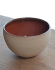 Otani ware cafe au lait bowl (red)