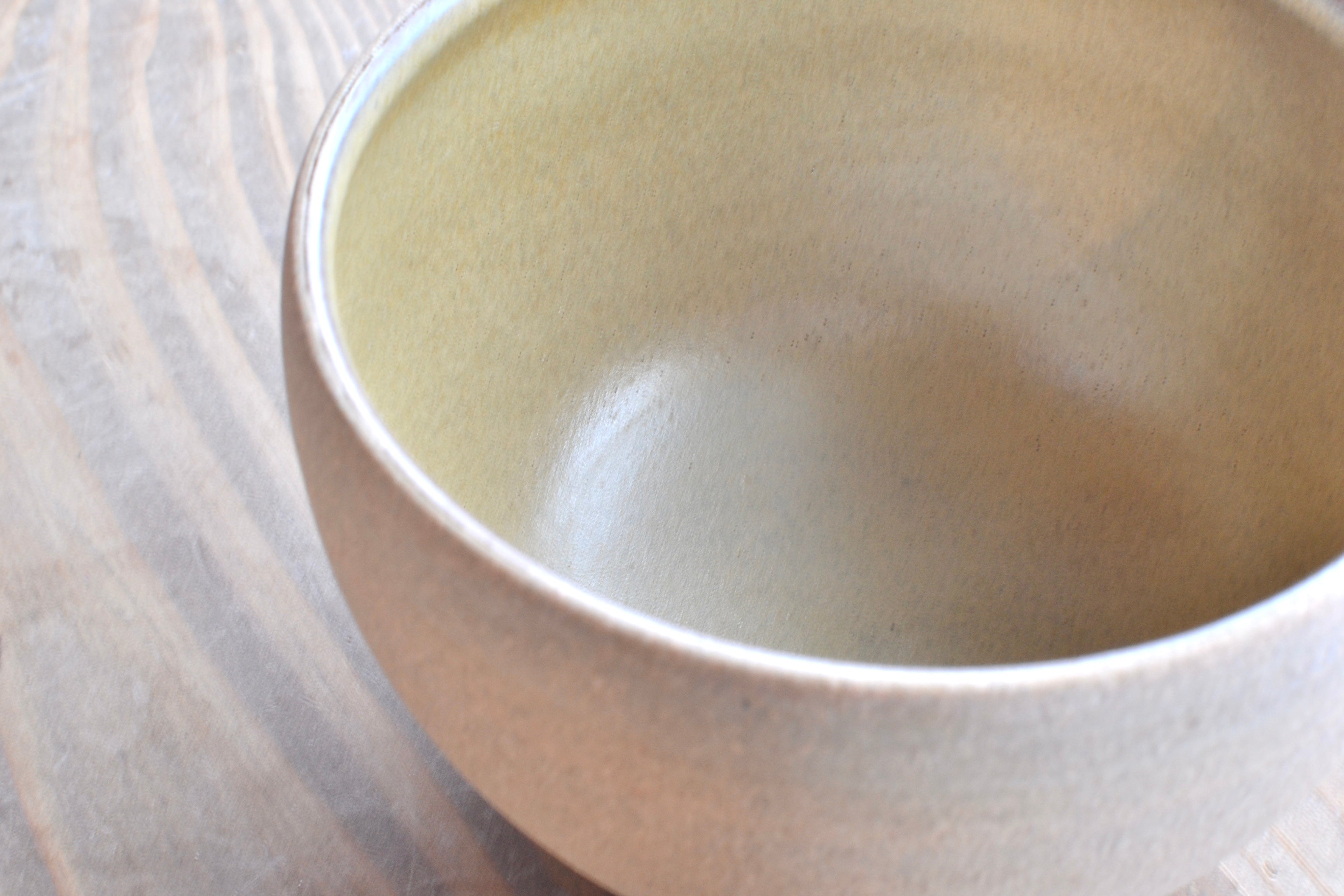 大谷焼 カフェオレボウル(黄)