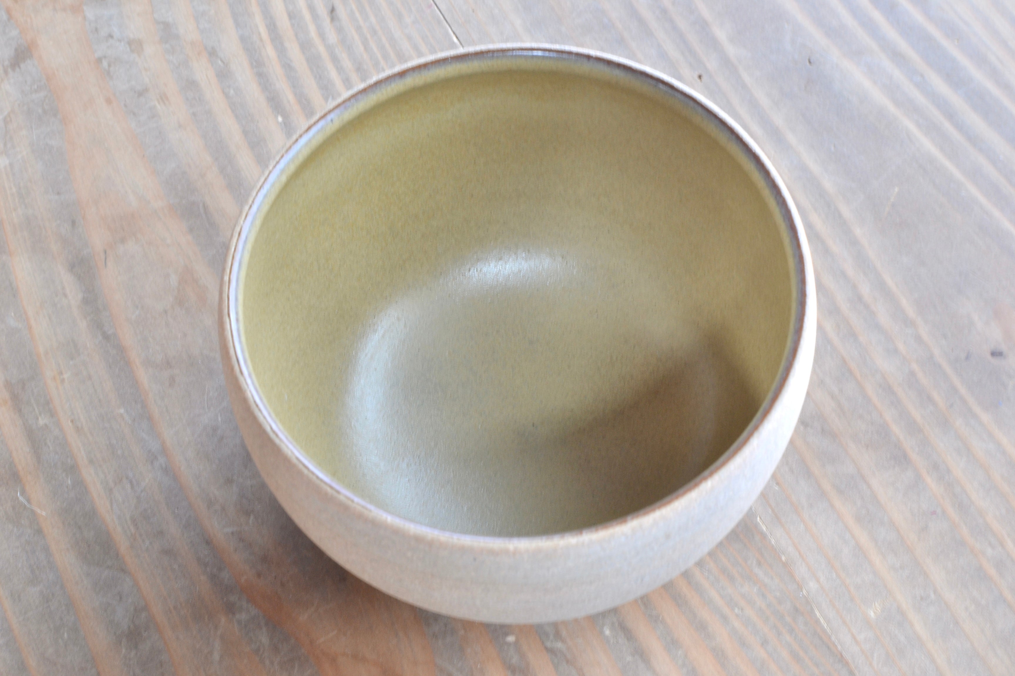 大谷焼 カフェオレボウル(黄)