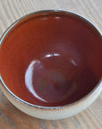 Otani ware cafe au lait bowl (red)