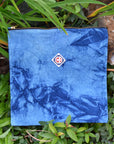 Travel pouch -Indigo dyed unevenly-